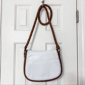 LISETTE • White Boho Vintage Rope Crossbody Bag